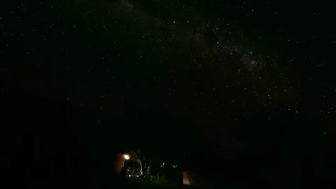 Milky Way timelapse, starry Night in Sri Lanka 4K Stock Footage 107345145