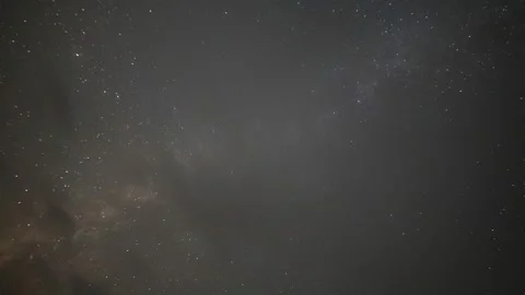 Milkyway and passing clouds  Stock Footage 161054073
