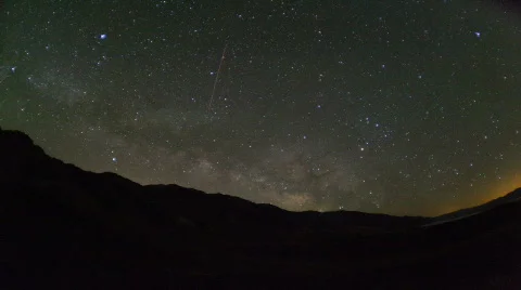 Milkyway Death Valley Timelapse Stock Footage 785553