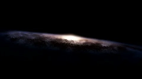Milkyway Galaxy Side View Space Flight 4K Stock Footage 165008012