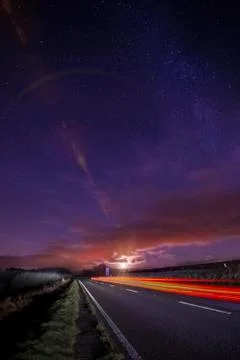 Milkyway in North Wales Stock Photos