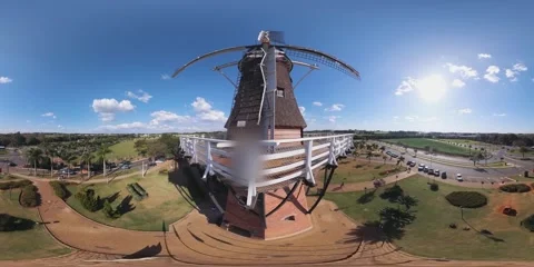 Mill with bees 360 VR Stock Footage 281174920