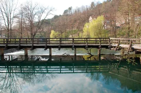 Mill Bridge, Postojna Stock Photos