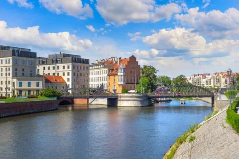 Mill bridge in Wroclaw Stock Photos