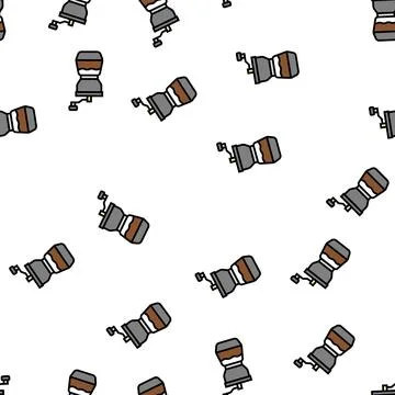 Mill coffee grinder manual vector seamless pattern Illustrazione stock
