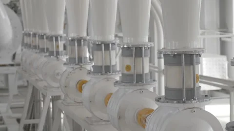 Mill complex. flour production Stock Footage 158680331