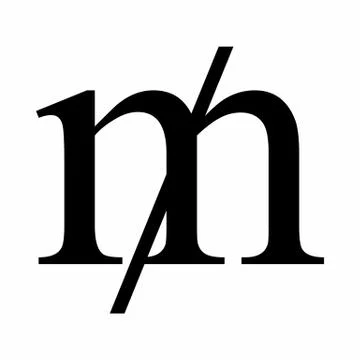 Mill currency symbol Illustrazione stock
