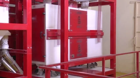 Mill. The grain processed into flour Stock Footage 71976700