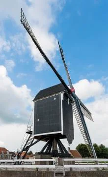 Mill of heusden Stock Photos