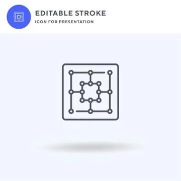 Mill icon vector, filled flat sign, solid pictogram isolated on white, logo i Illustrazione stock