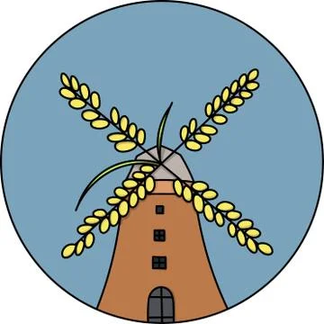 Mill Stock Illustration