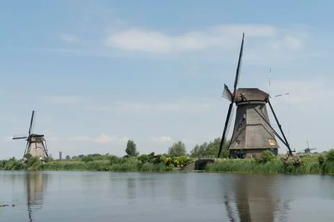 Mill of Kinderijk Stock Photos
