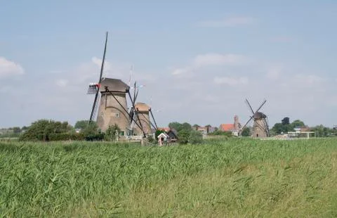 Mill of Kinderijk Stock Photos