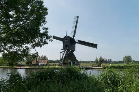 Mill of Kinderijk Stock Photos