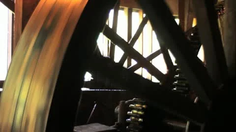 Mill Machinery Working Stock Footage 11128044