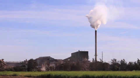 Mill Smoke Stock Footage 39566183