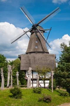 Mill in summer day Foto stock