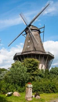 Mill in summer day Foto stock