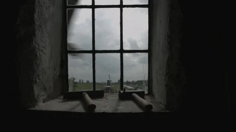 Mill through window 4K 動画素材 129038318