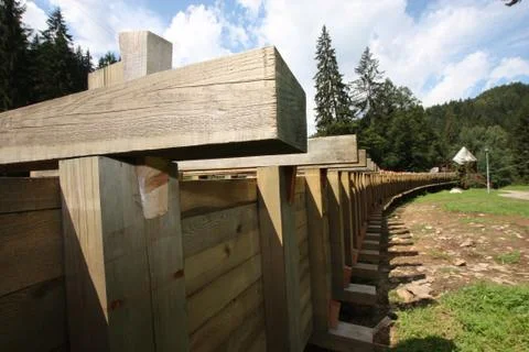 Mill water flume. Stock Photos