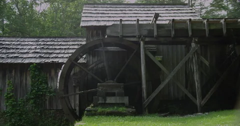 Mill Wheel Stock Footage 50947314