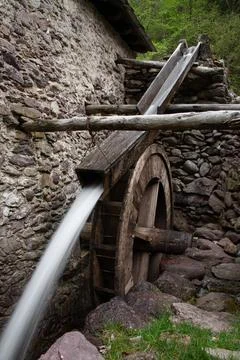 The mill wheel Stock Photos
