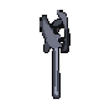 Mill wind turbine home use pixel art vector illustration Ilustração Stock