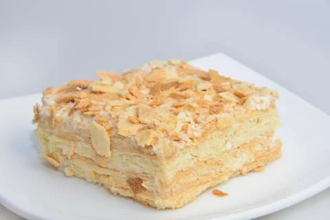 Mille-feuille cake Stock Photos