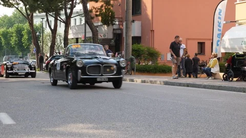 Mille Miglia, 1000miglia, Thousand Miles, car race. Stock Footage