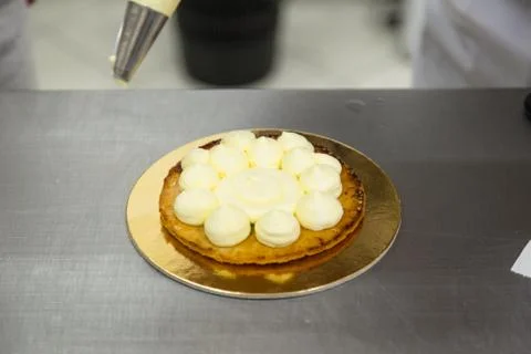 The millefeuille cake Foto stock