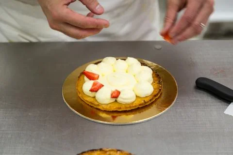 The millefeuille cake Foto stock