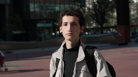 Millenial staring Stock Footage 211129259