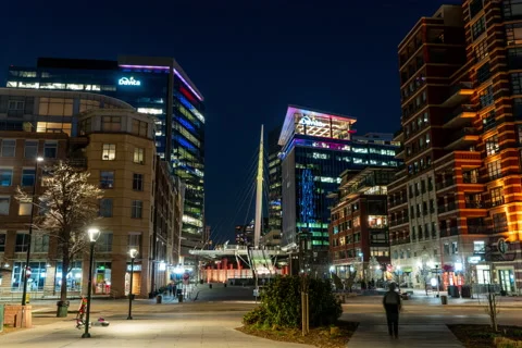 Millenium Bridge Night Hyperlapse 스톡 동영상 193258085