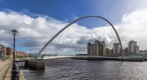 Millenium Bridge Stockfoto's