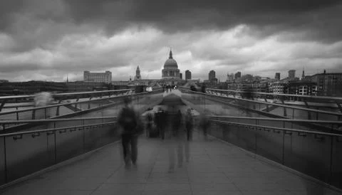 Millenium bridge Stock Photos