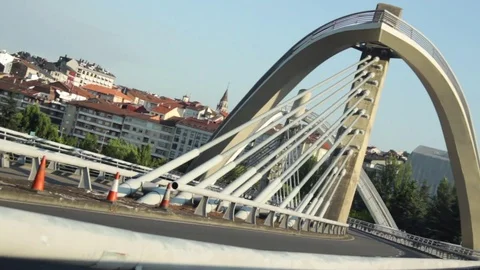Millenium Bridge in Summer Stock Footage 78766904