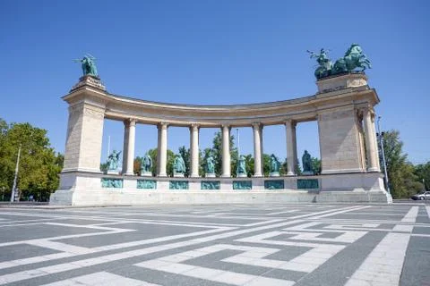 Millenium monument in budapest Stock Photos