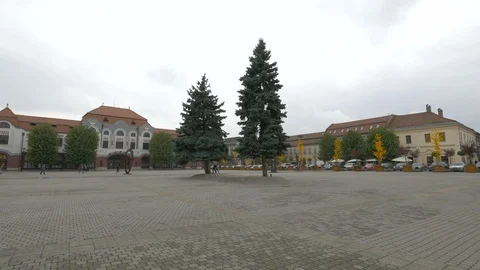 Millenium Square in Baia Mare Stockbeeldmateriaal 87991917