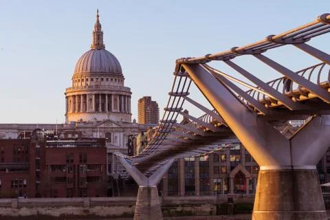 Millenium St Pauls close up Stock Photos