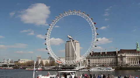 Millenium wheel 스톡 동영상 37383966