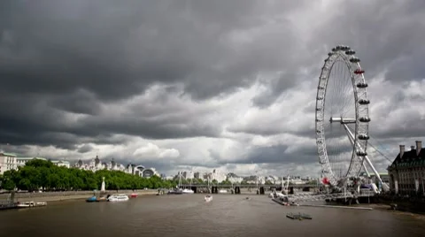 Millenium Wheel timelapse Video stock 8658685