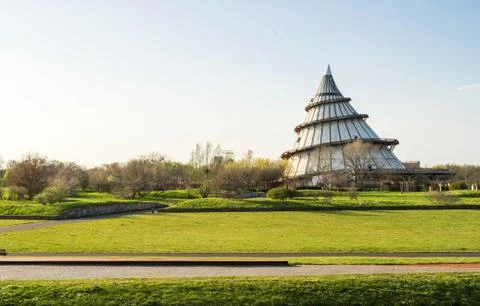 Milleniumtower with museum of science in Magdeburg, Germany Stock Photos