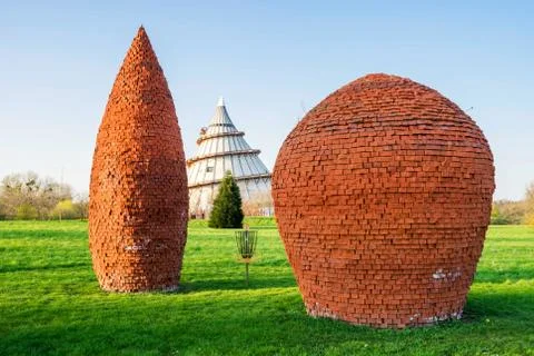 Milleniumtower with museum of science in Magdeburg, Germany Stock Photos