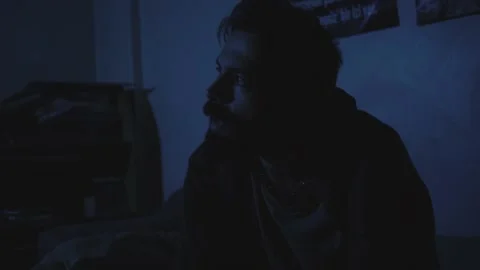 Millennial Man Deep in Thought Stock Footage 199015208