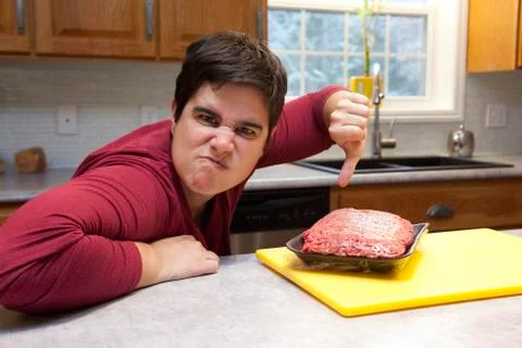 Millennials hate meat 스톡 사진