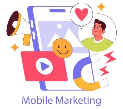 Millennials Targeting. Flat Vector Illustration 스톡 일러스트