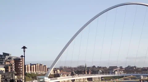 Millennium Bridge Newcastle Stock Footage 21904070