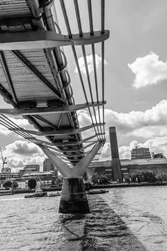 Millennium Bridge. Stock Photos