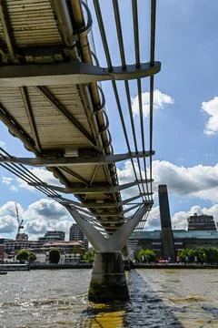 Millennium Bridge. Stock Photos