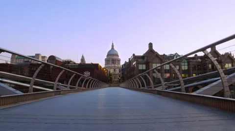 Millennium Bridge Timelapse Stock Footage 59853344
